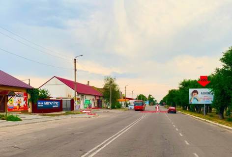 Билборд A в Каховке, 3х6  Мелітопольська (Мегаполіс)_А фото 1