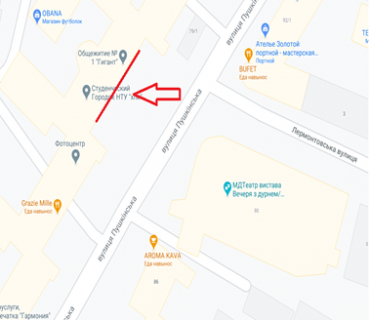 Брандмауэр A в Харькове ул. Пушкинская 79/1 схема