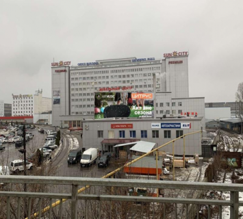 Брандмауэр A в Харькове просп. Героїв Харкова (Московський) 199Б, с освещением фото 1