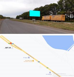 Білборд, Бігборд (Борд)  B у Чугуїві, 3х6  м. Чугуїв, в’їзд у місто, на розділовій смузі Фото 1