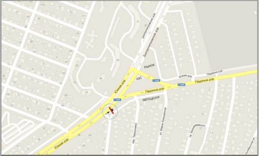 Призма A в Одессе, 3x12  №273пр Днепропетровская дор - Южная дор (АЗС Лукойл) на пос. Котовского - 458051 схема