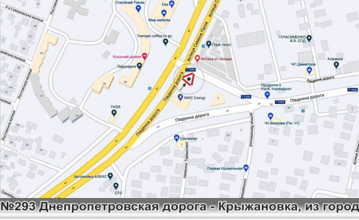 Билборд A в Одессе, 3x12  схема
