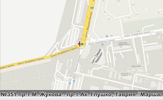 Білборд, Бігборд (Борд)  A у Одесі, 3х12  схема