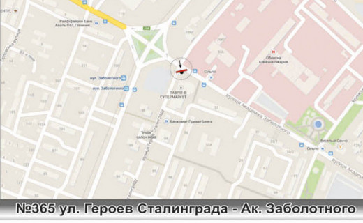 Білборд, Бігборд (Борд)  A у Одесі, 3х12  схема