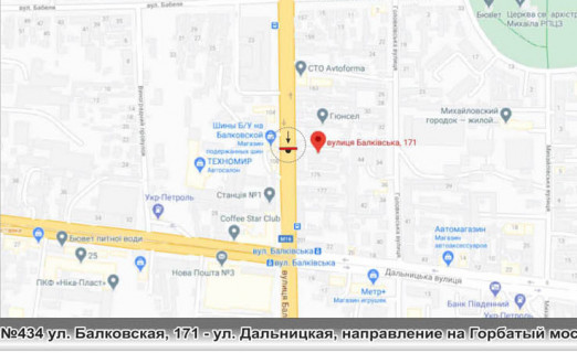 Білборд, Бігборд (Борд)  A у Одесі, 3х12  схема