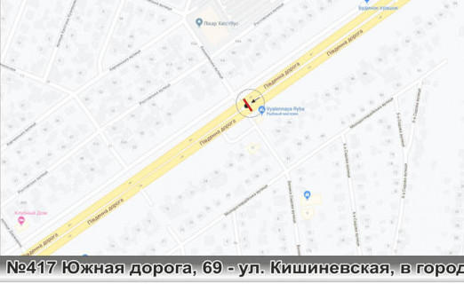 Білборд, Бігборд (Борд)  A у Одесі, 3x12  схема
