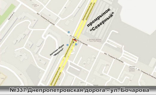 Білборд, Бігборд (Борд)  B у Одесі, 3х6  №337 вул. Дніпропетровська дорога, 118 / Владислава Бувалкіна вул. (Генерала Бочарова) (вул. Семена Палія, 118 / вул. Владислава Бувалкіна) схема