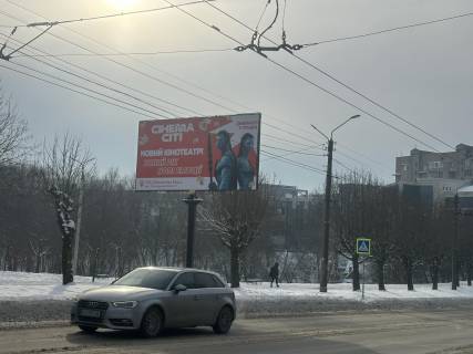 Билборд B в Черновцах, 3*6  вул. Сергія Скальда (Комарова) (біля ставу) фото 1