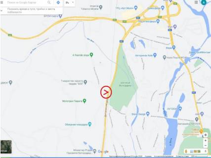 Билборд A в Киеве, 6х3 м  Дніпропетровське шосе (04-0536-01) схема