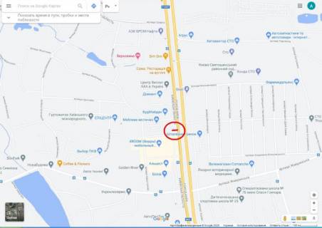 Билборд B в Петропавловской Борщаговке, 6х3 м  с. Петропавлівська Борщагівка, Велика Кільцева дорога, км 1+850 праворуч - №8 (вул. Петропавлівська, 10 (біля виїзду з АЗС  «Лукойл»)) схема