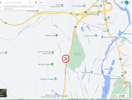 Білборд, Бігборд (Борд)  B у Києві, 6х3 м  Дніпропетровське шосе (04-0536-01) схема