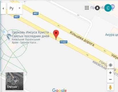 Билборд A в Киеве, 3x6  Кільцева, Церква Мормонів, верхній схема
