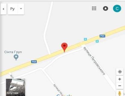 Білборд, Бігборд (Борд)  B у Святопетрівському, 3x6  вул. Білогородська, за вул. Петровського схема