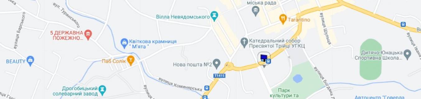 Білборд, Бігборд (Борд)  A у Дрогобичі, 5,5*2  вул Трускавецька, схема