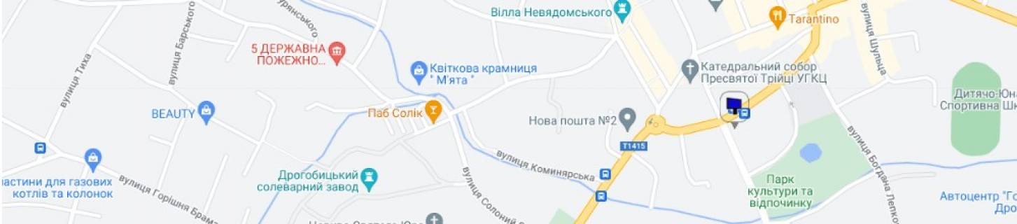 Билборд A в Дрогобыче,  6*3  ул Трускавецькая, схема
