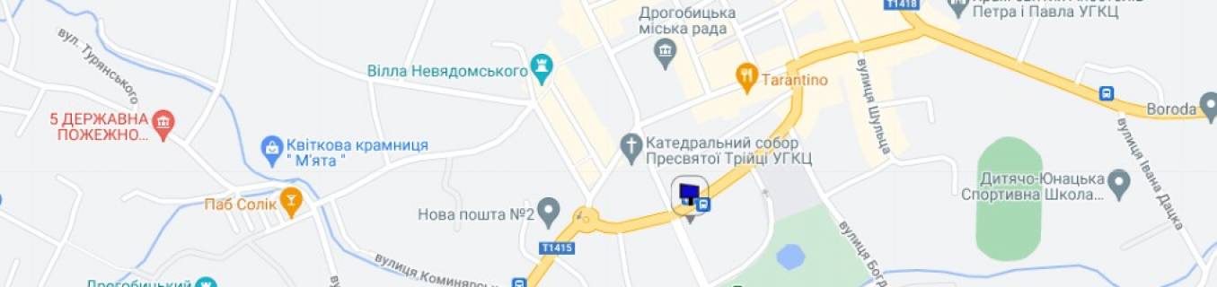 Билборд A в Дрогобыче,  6*3  ул Трускавецькая, схема