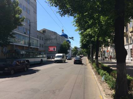 Видеоборд B у Житомирі, 2,8х4,8  ул.Киевская, 20 - ул.Михайловская, центр, "Укртелеком", пешеходная зона (кинотеатр, рестораны, кафе), православный собор - 382948 Фото 1