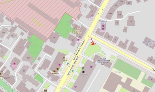 Видеоборд A у Житомирі, 2,28х3,04  ул.С.Рихтера, 2-ул.Кочерги, 2(центр города,"Приватбанк","Ева",ювелирный салон "КЮЗ","Детский мир","Вопак") - 382919 схема