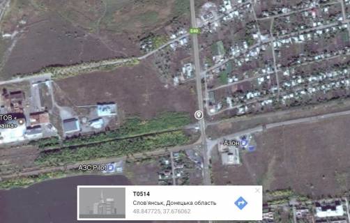 Білборд, Бігборд (Борд)  A у Слов'янську, 3x6  перед ж/д переїздом, п.Семенівка (напрямок на Артемівськ) схема