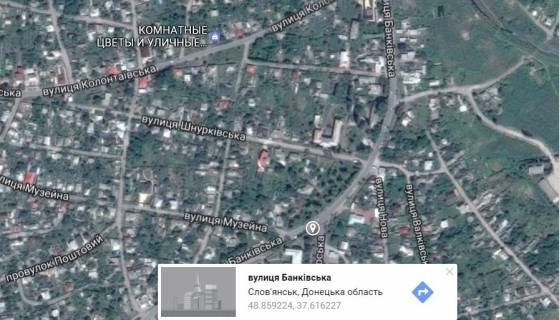 Білборд, Бігборд (Борд)  A у Слов'янську, 3х6  перехрестя вул. Банківська/вул. Торська, 78 (ліво) схема