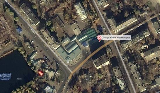 Сiтiлайт A у Слов'янську, 1,2х1,8  вул. Банківська, 88 (ТЦ "Глобус", р-н САТУ) схема