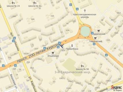 Беклайт B у Херсоні, 4x3  Пр.200 лет Херсона (р-н маг.Каштан) схема