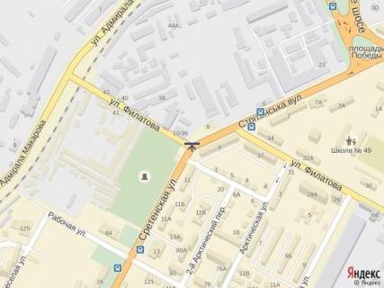 Беклайт A у Херсоні, 4x3  Ул.Розы Люксембург схема