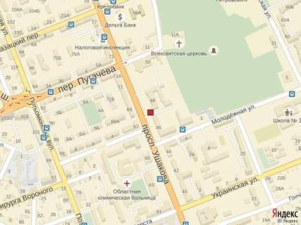 Беклайт A у Херсоні, 4x3  Вул. Ушакова (р-н маг. "Лампочка") схема