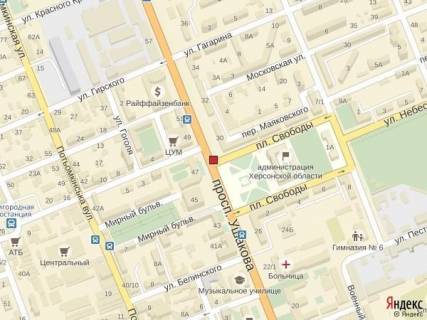 Видеоборд A в Херсоне, 2х3  Ул.Ушакова (Пл.Свободы) - 449954 схема