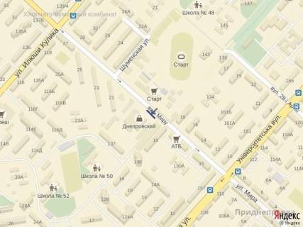 Билборд A в Херсоне, 3x6  Ул.Мира (Днепровский рынок) схема