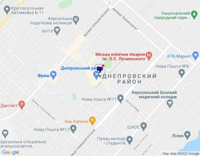 Білборд, Бігборд (Борд)  A у Херсоні, 3x6  Вул.Мира (Дніпровський ринок) схема