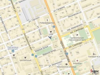 Беклайт A у Херсоні, 4x3  вул.Маяковського (р-н супермаркету Сільпо) схема