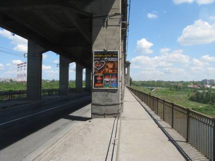 Ситилайт  в Запорожье, 1,2х1,8  мост 1, с острова в центр города фото 1