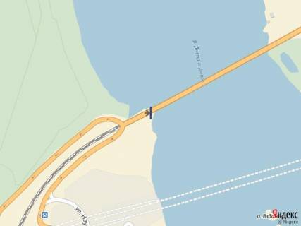 Ситилайт A в Запорожье, 1,2х1,8  мост 1, с острова в центр города схема