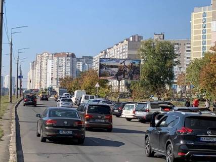 Билборд A в Киеве вул. А. Ахматової, 6 (03-0951-01) в напрямку Дпіпр.набережної фото 1