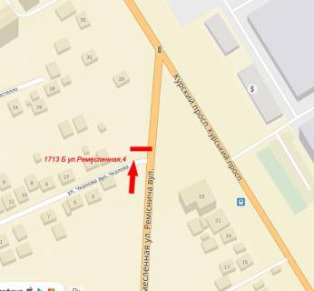 Билборд B в Сумах, 3х6  ул.Ремесленная,4 схема