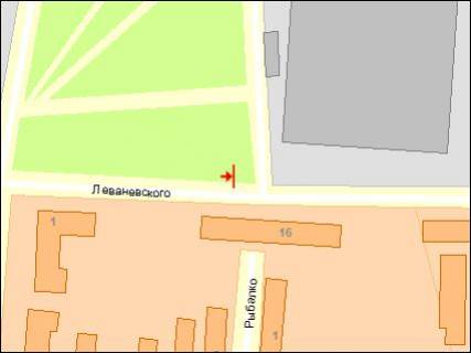 Білборд, Бігборд (Борд)  B у Сумах, 3х6  ул. Леваневского схема