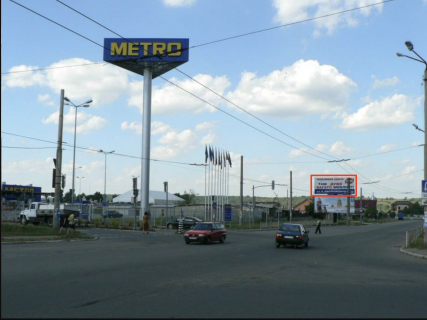 Билборд B в Ивано-Франковске, 3x6  Вовчинецька (супермаркет Метро), напрямок руху зі сторони вул.Надрічна, Івасюка, З/д вокзалу в сторону с.Вовчинець, вул.В.Симоненка (Арсен, Епіцентр) фото 1