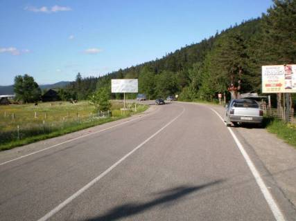 Билборд B в Микуличине, 3x6  Траса Н-09 Мукачево-Львів, колиба Воротище, готель Червона калина, 100 перед АЗС УкрНафта, напрямок руху на Івано-Франківськ фото 1