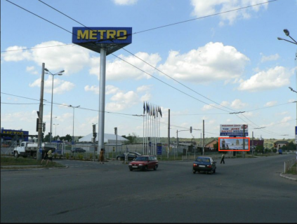 Билборд B в Ивано-Франковске, 3x6  Вовчинецька (супермаркет Метро), напрямок руху зі сторони вул.Надрічна, Івасюка, З/д вокзалу в сторону с.Вовчинець, вул.В.Симоненка (Арсен, Епіцентр) фото 2