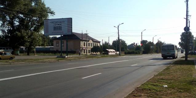 Білборд, Бігборд (Борд)  B у Кременчуці, 3х6  пр. Полтавский р-н дома 25 и 27(въезд-выезд Кременчуг - Полтава), из Кременчуга Фото 1