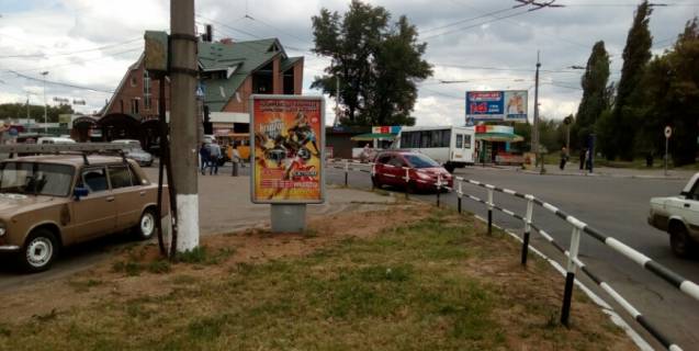 Ситилайт B в Кременчуге, 1,2х1,8  ул. Первомайская, возле д. № 63/16 возле ЖД вокзала в сторону амстора фото 1