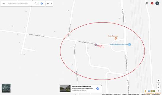 Билборд B в Владимир (Владимир-Волынский), 3х6  вул.Шевченка, 72. Ж.Д вокзал Б ст схема