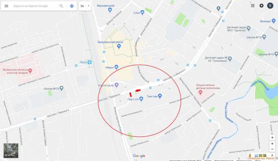 Білборд, Бігборд (Борд)  B у Луцьку, 3х6  Пр-т Соборності - Порт Сіті Б ст схема