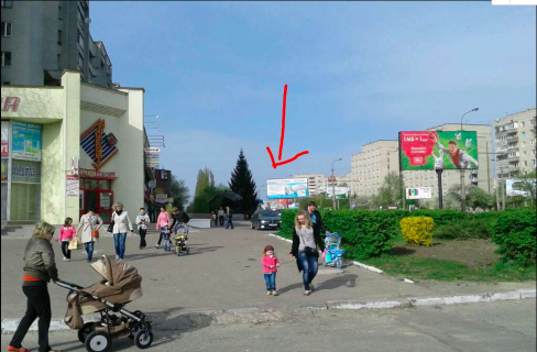 Білборд, Бігборд (Борд)  B у Луцьку, 3х6  пр.Соборності ,14а (РАГС) Фото 1