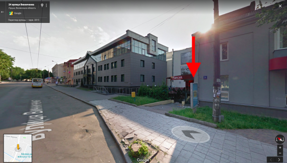 Сiтiлайт A у Луцьку, 1,8х1,2  вул. Виниченка, 26  Директорія, в напрямку до Променя Фото 1