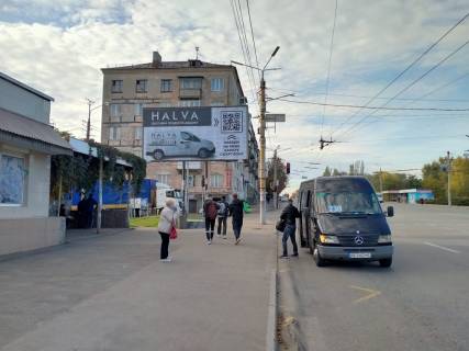 Білборд, Бігборд (Борд)  B у Кривому Розі  вул. С.Колачевського 23-го Лютого,32, зуп. Сурикова, напрямок руху до ст. ЗД Рокувата Фото 1