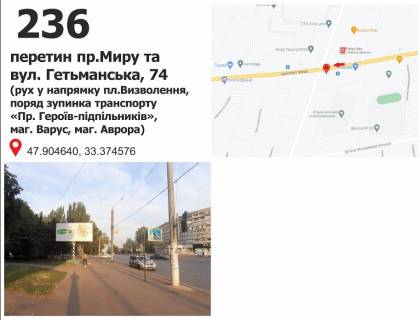 Призма B в Кривом Роге пр-т Миру - вул. Іллічівська, рух у напрямку пл. Визволення - 488248 фото 1