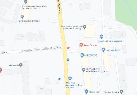 Видеоборд A в Черновцах, 2.32x3.14  Героїв Майдану вул., 77, (розширення 480х336) - 451154 схема