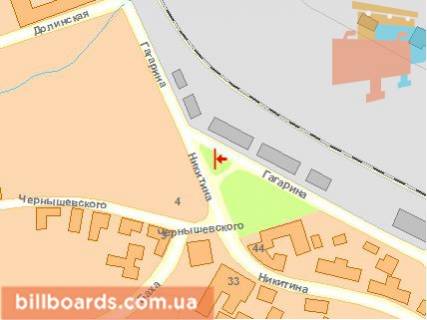 Билборд A в Черновцах, Щит 3x6  Святошинський схема